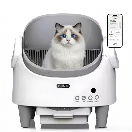 Smart Self-Cleaning Litter Box: Enclosed Design, Anti-Tracking & App Control, Large Cat Toilet.